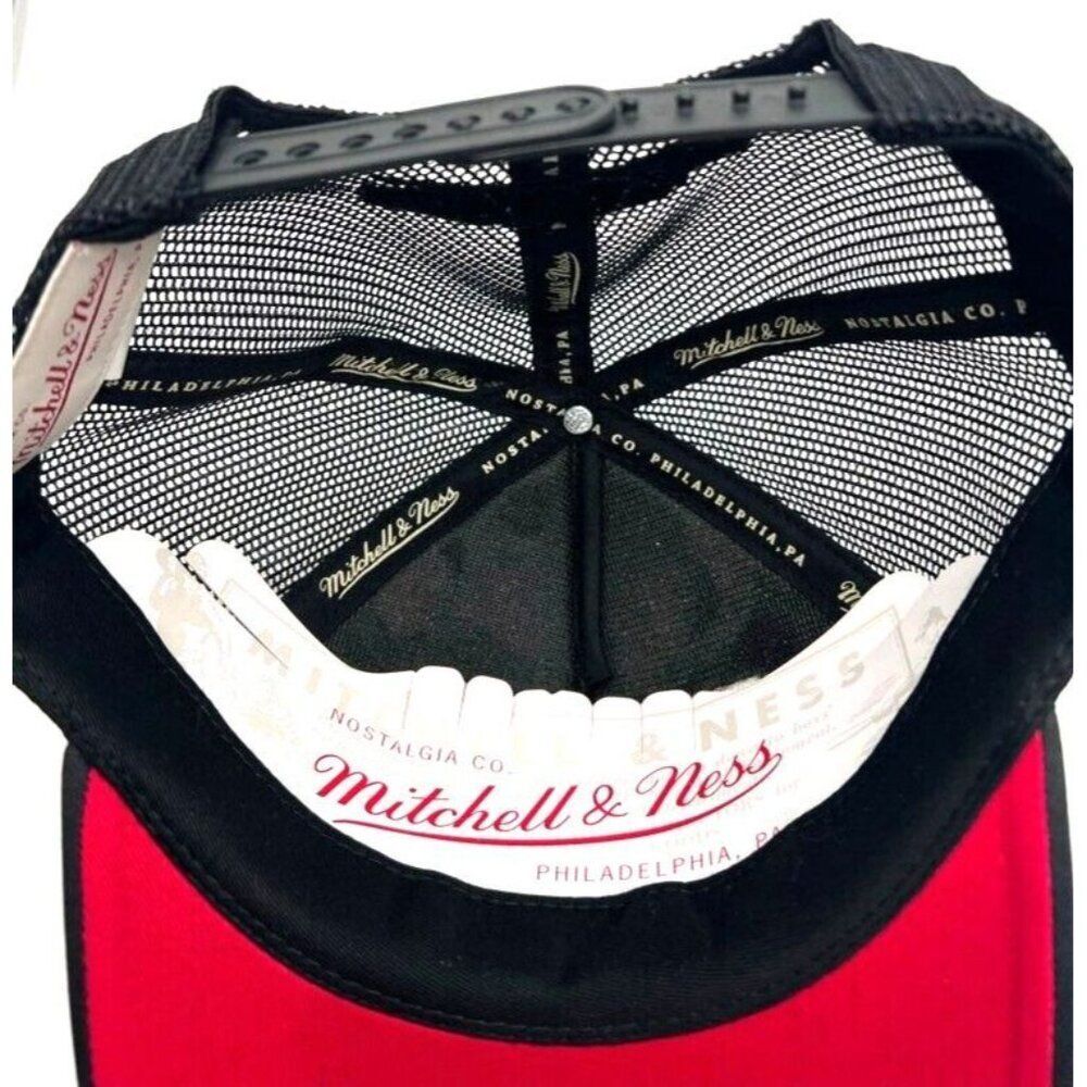 Mitchell & Ness Philadelphia 76ers Trucker Hat Mens OSFM Black New Allen Iverson - Picture 5 of 10